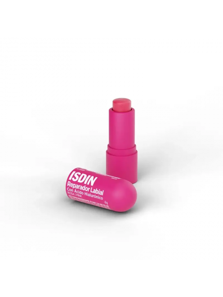 isdin reparador labial 1 stick 4 g color rosa